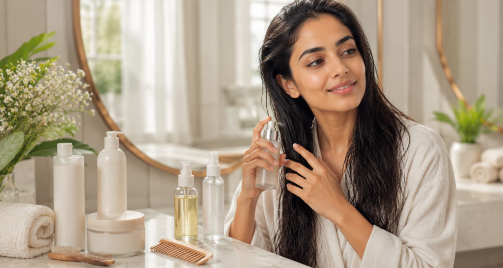 Beauty trends 2026 with simple skincare tips, glowing skin care, and healthy hair ideas.