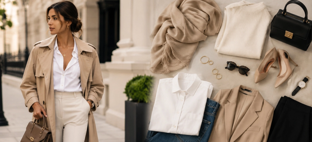 Fashion Guide 2026 featuring trending clothes, stylish colors, modern outfit ideas, jeans, dresses, Indian wear, co-ord sets, sneakers, and everyday fashion accessories.